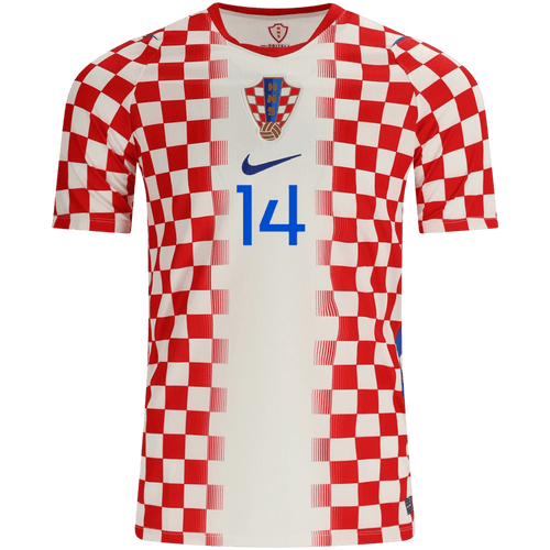 Croatia PERIŠIĆ #14 Home World Cup 2026 Jersey Red & White Men's