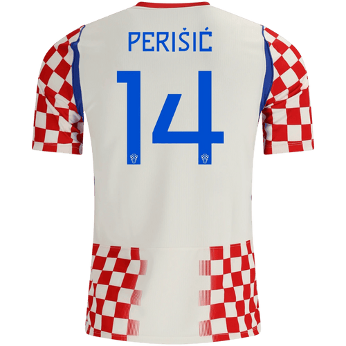 Croatia PERIŠIĆ #14 Home World Cup 2026 Jersey Red & White Men's