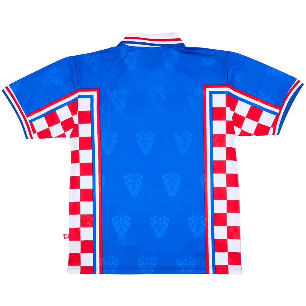Croatia Retro Away Jersey 1998 Blue Men's