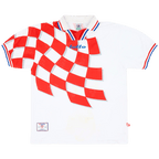 Croatia Retro Home Jersey 1998 White Men's