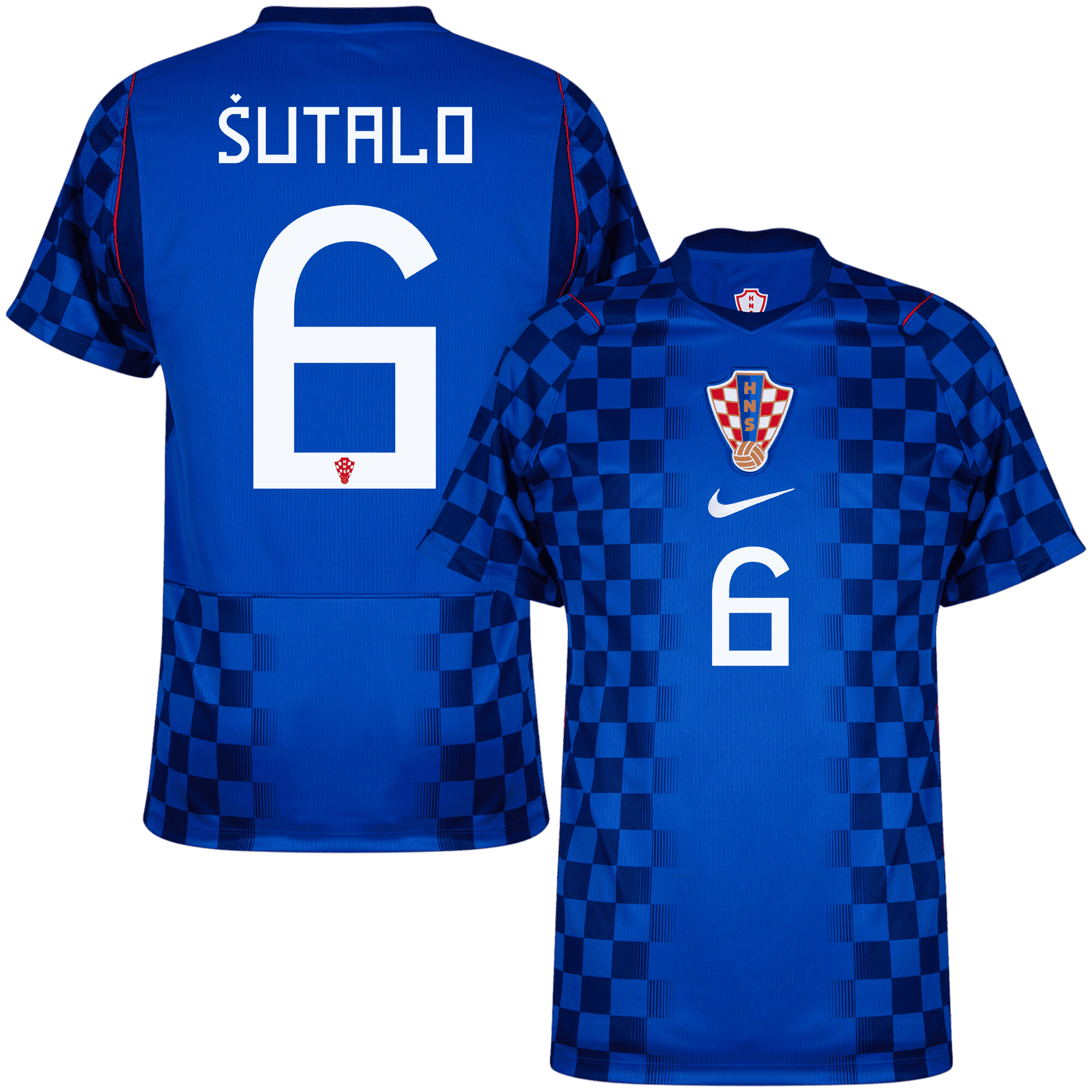 Croatia SUTALO #6 Away World Cup 2026 Jersey Blue Men's