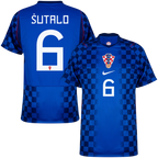Croatia SUTALO #6 Away World Cup 2026 Jersey Blue Men's