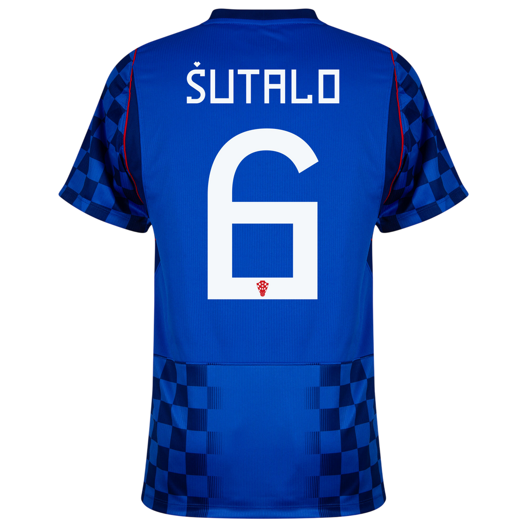 Croatia SUTALO #6 Away World Cup 2026 Jersey Blue Men's