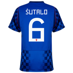 Croatia SUTALO #6 Away World Cup 2026 Jersey Blue Men's