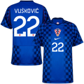 Croatia VUSKOVIC #22 Away World Cup 2026 Jersey Blue Men's