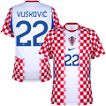 Croatia VUSKOVIC #22 Home World Cup 2026 Jersey Red & White Men's