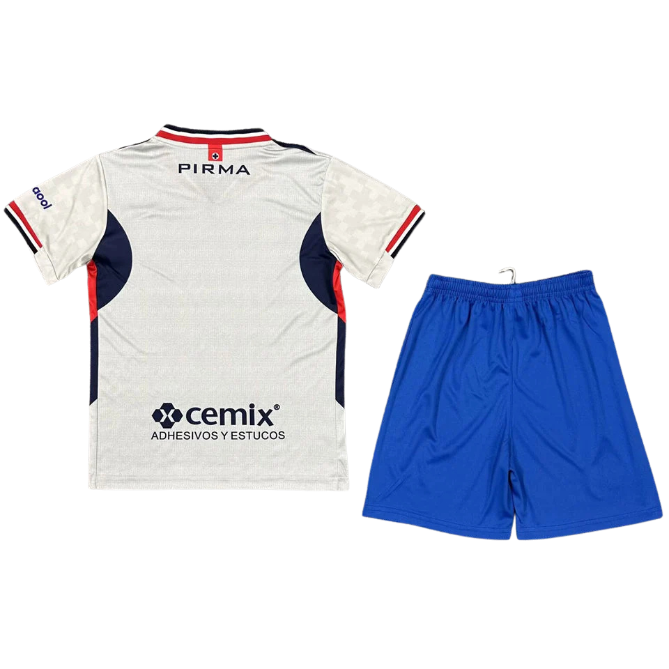 Cruz Azul Away 2025/26 Kit White Kids