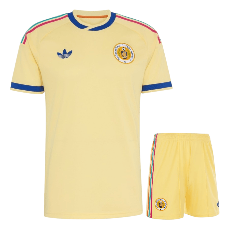 Curaçao Away World Cup 2026 Kit Yellow Kids