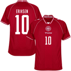 Denmark ERIKSEN #10 Home World Cup 2026 Jersey Red Men's