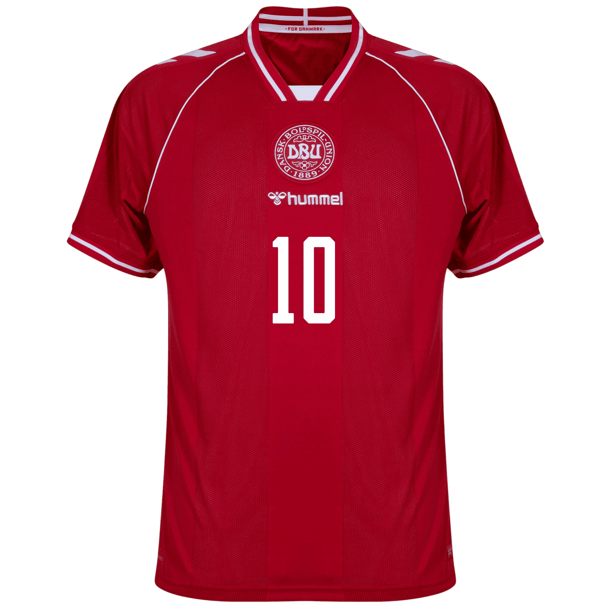 Denmark ERIKSEN #10 Home World Cup 2026 Jersey Red Men's