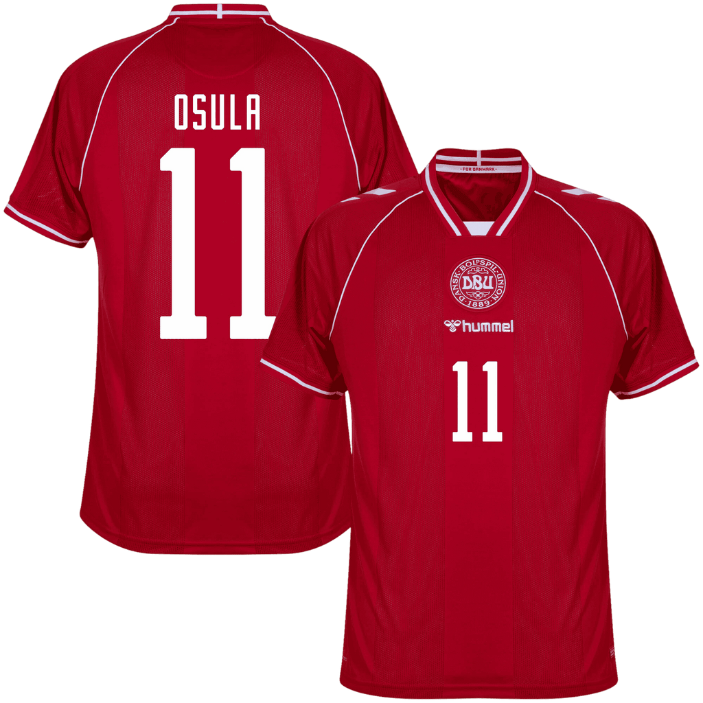 Denmark OSULA #11 Home World Cup 2026 Jersey Red Men's