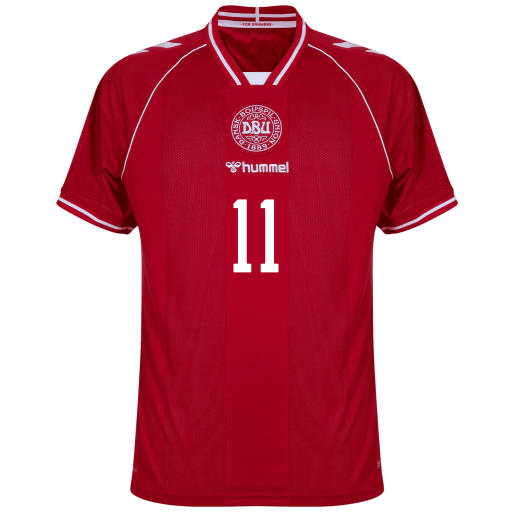 Denmark OSULA #11 Home World Cup 2026 Jersey Red Men's