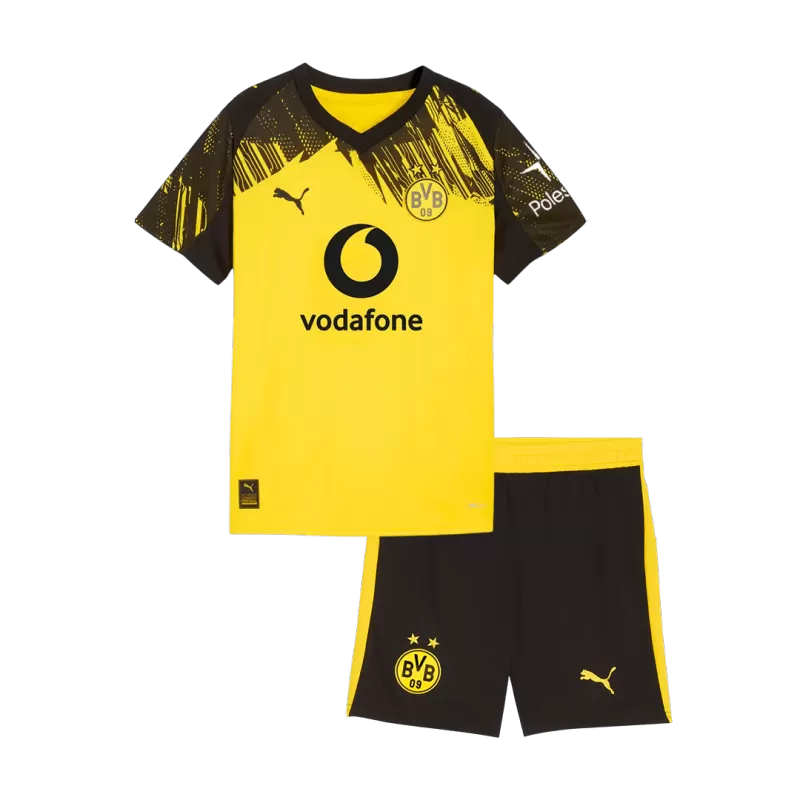 Dortmund Home 2025/26 Kit Yellow Kids