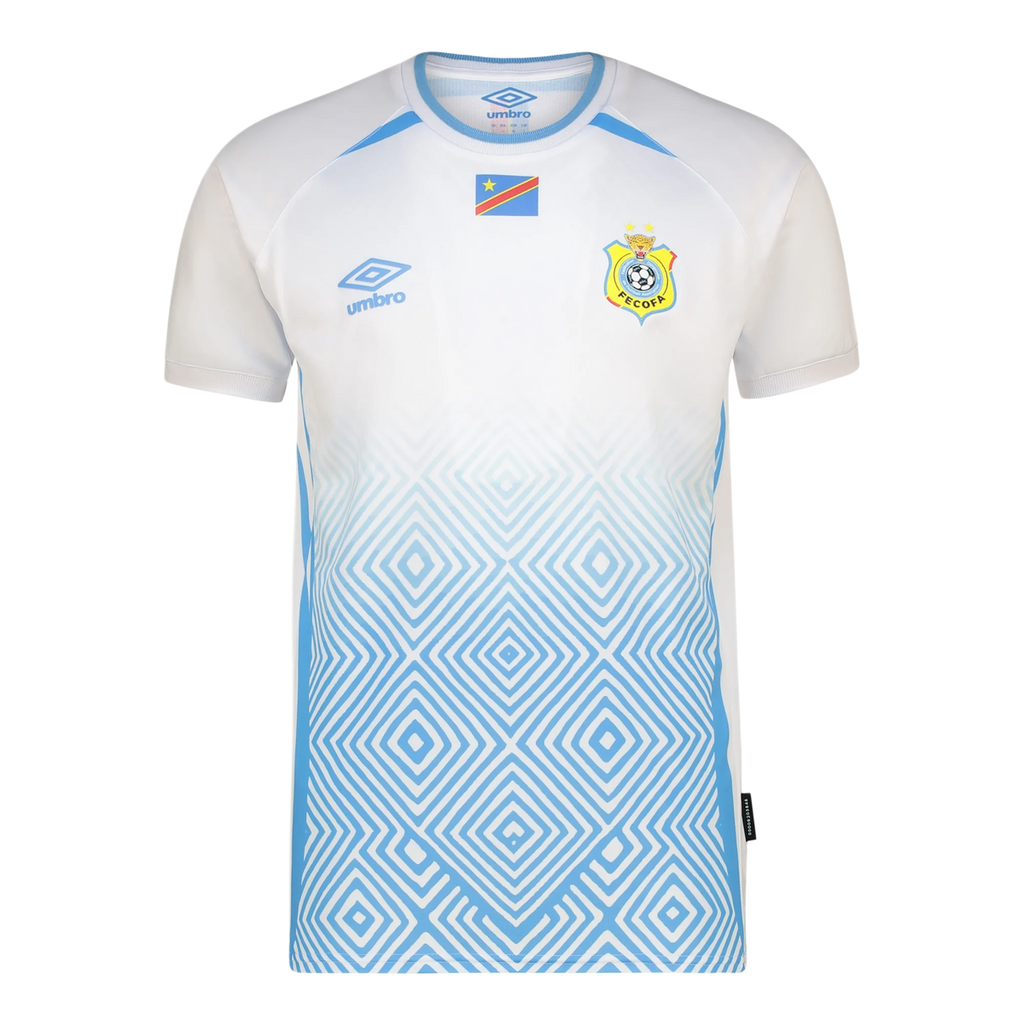 DR Congo Away World Cup 2026 Jersey White & Blue Men's