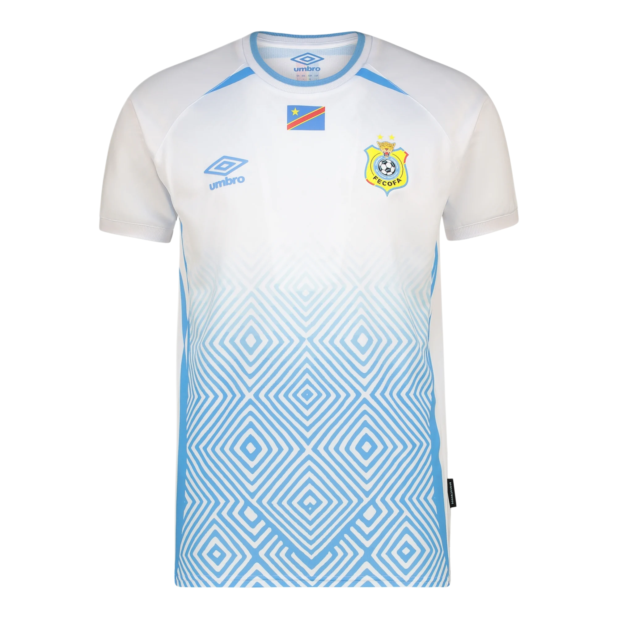 DR Congo Away World Cup 2026 Jersey White & Blue Men's
