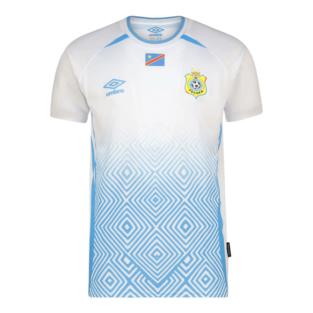 DR Congo Away World Cup 2026 Jersey White & Blue Men's