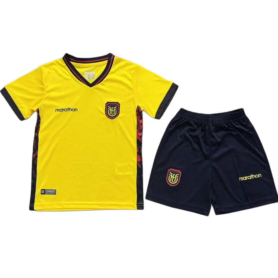 Ecuador Home World Cup 2026 Kit Yellow Kids