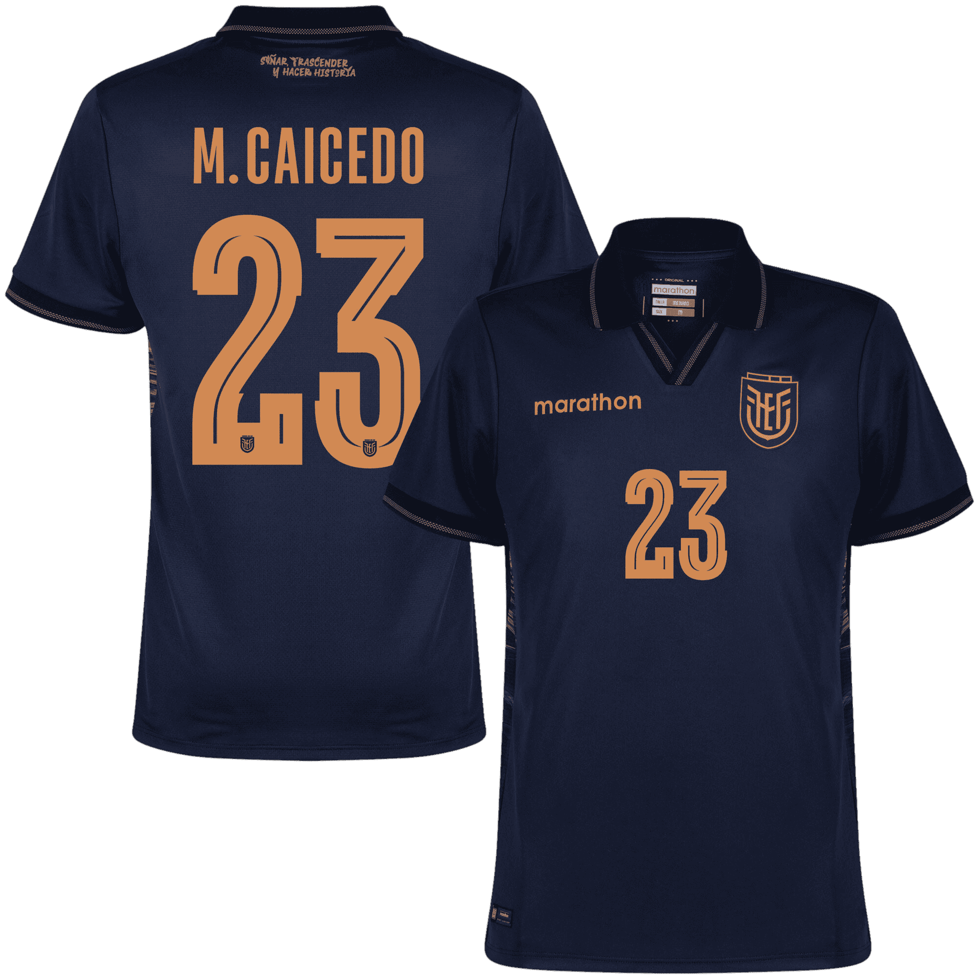 Ecuador M.CAICEDO #23 Away World Cup 2026 Jersey Navy Men's