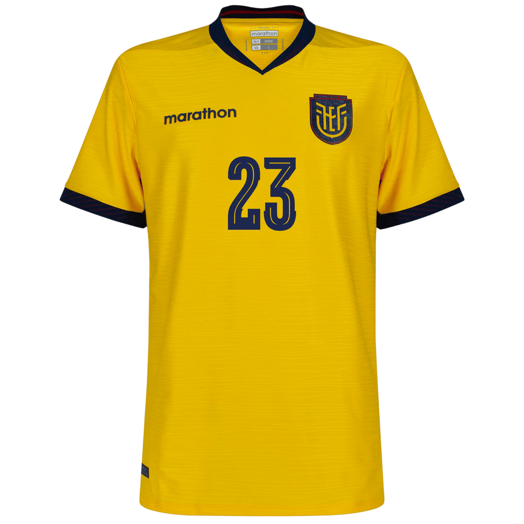 Ecuador M.CAICEDO #23 Home World Cup 2026 Jersey Yellow Men's