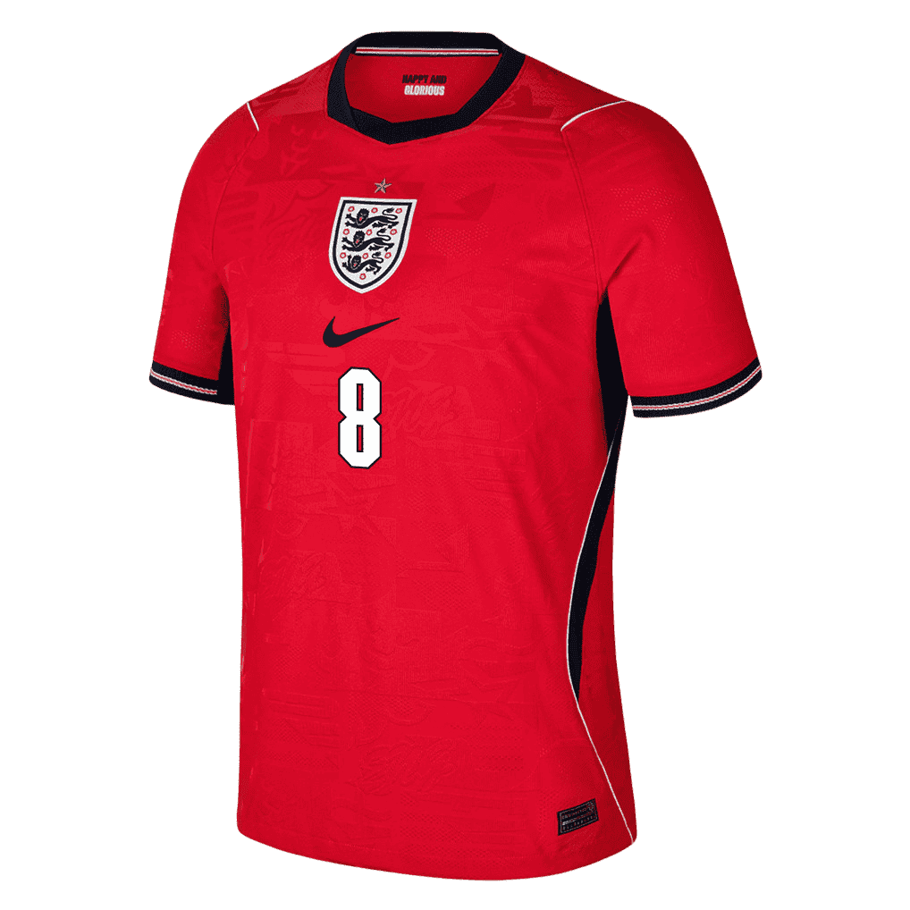 England ANDERSON #8 Away World Cup 2026 Jersey Red Men's