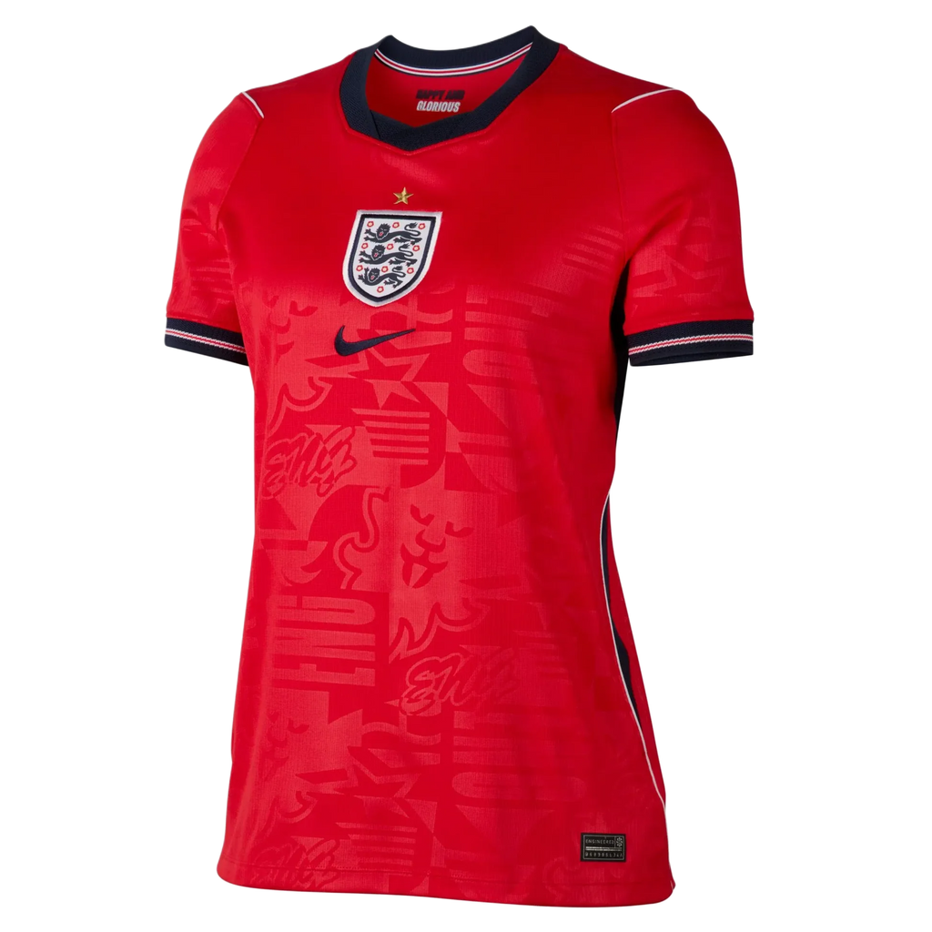 England Away World Cup 2026 Jersey Red Women's