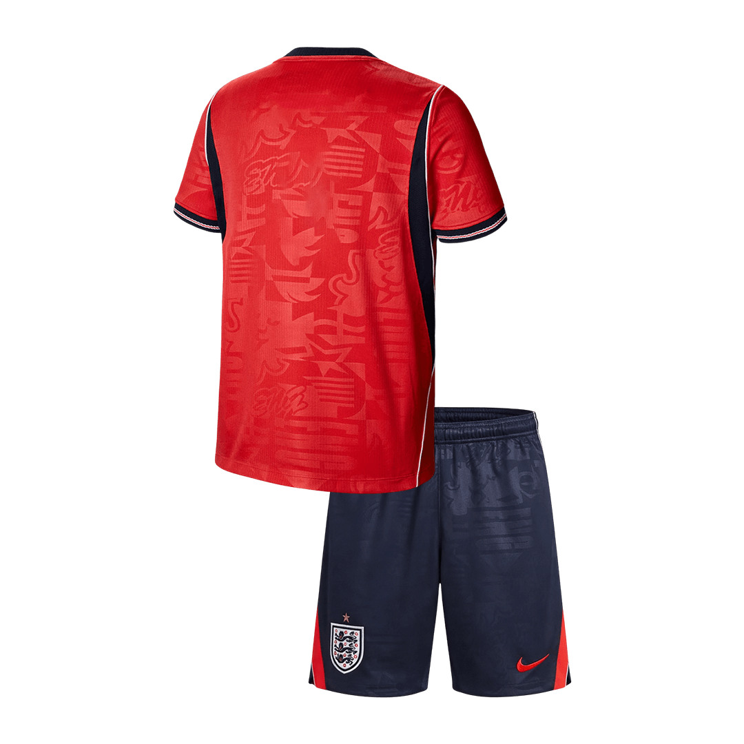England Away World Cup 2026 Kit Red Kids