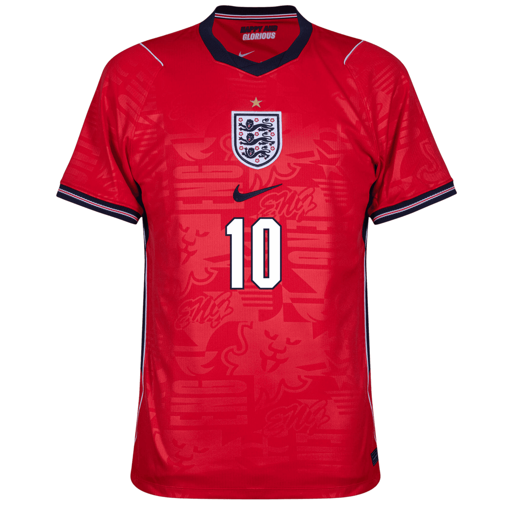 England BELLINGHAM #10 Away World Cup 2026 Jersey Red Men's