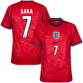England BUKAYO SAKA #7 Away World Cup 2026 Jersey Red Men's