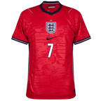 England BUKAYO SAKA #7 Away World Cup 2026 Jersey Red Men's