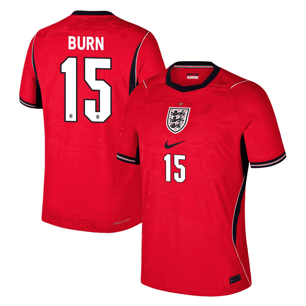 England BURN #15 Away World Cup 2026 Jersey Red Men's