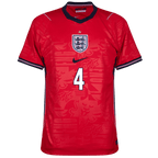 England DECLAN RICE #4 Away World Cup 2026 Jersey Red Men's