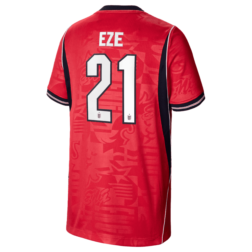 England EZE #21 Away World Cup 2026 Jersey Red Men's