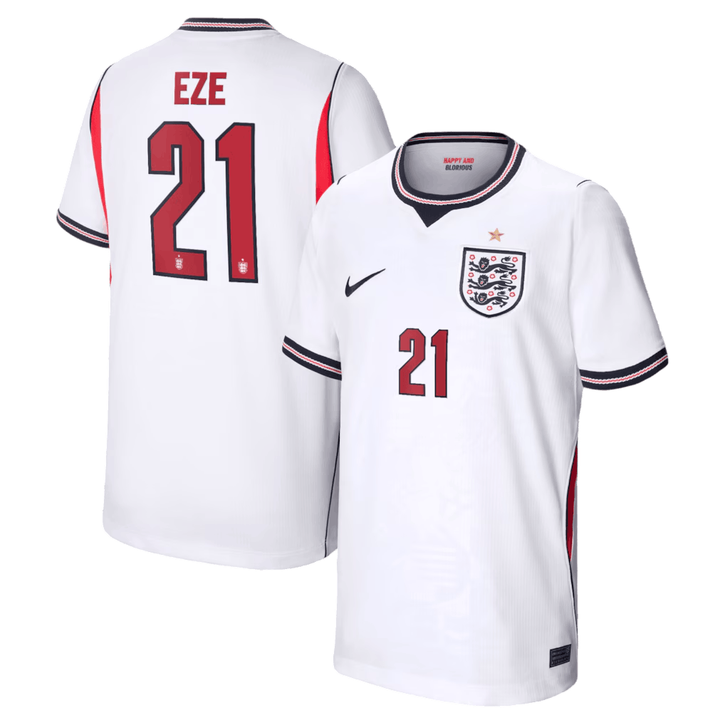 England EZE #21 Home World Cup 2026 Jersey White Men's