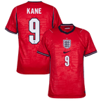 England HARRY KANE #9 Away World Cup 2026 Jersey Red Men's