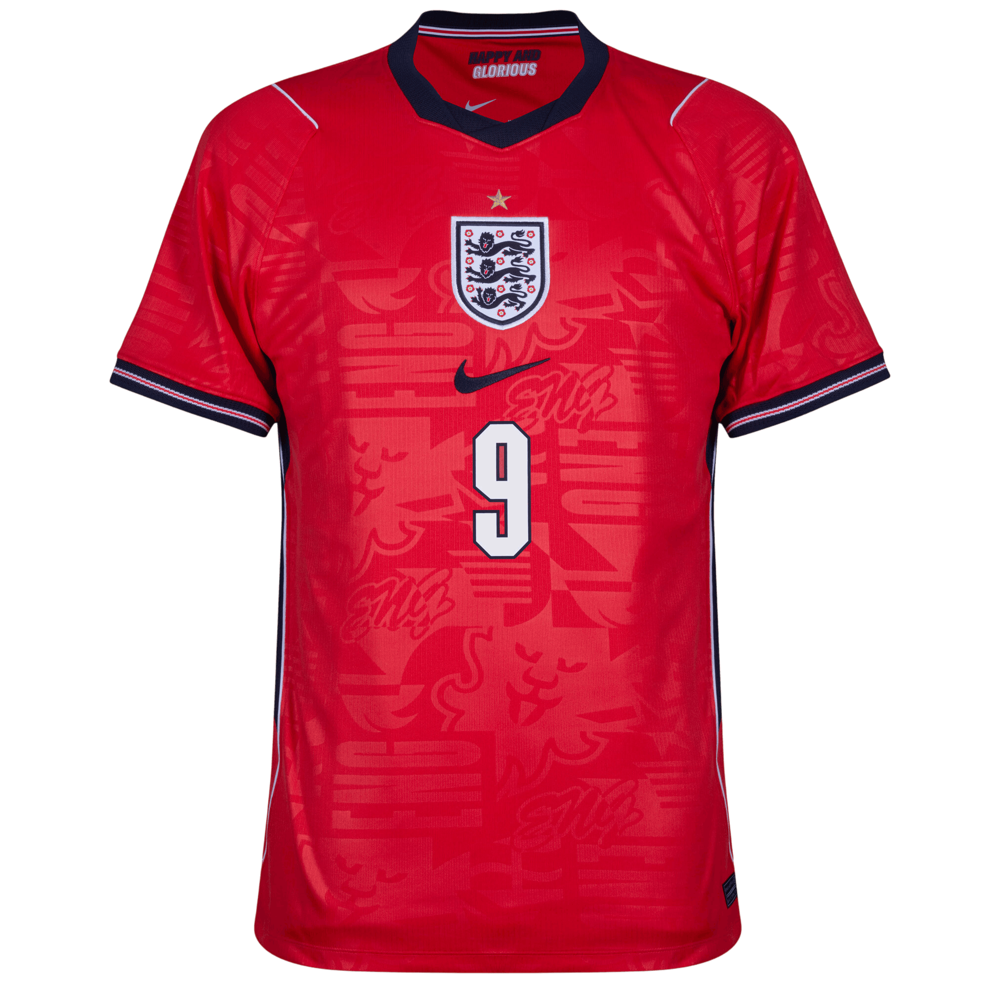England HARRY KANE #9 Away World Cup 2026 Jersey Red Men's