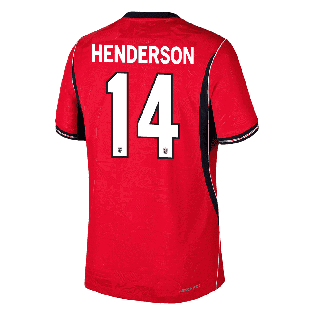 England HENDERSON #14 Away World Cup 2026 Jersey Red Men's