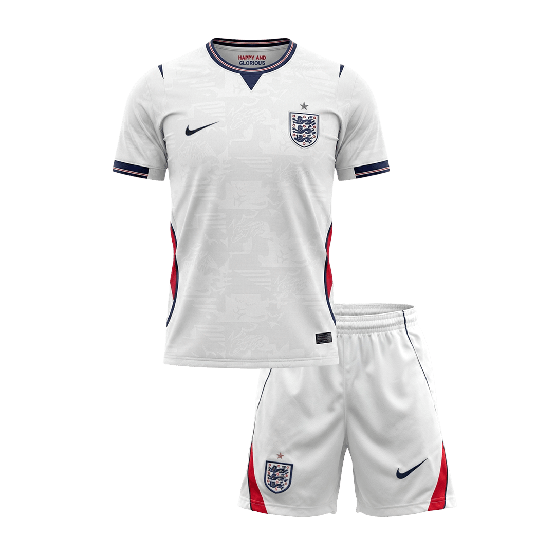 England Home World Cup 2026 Kit White Kids