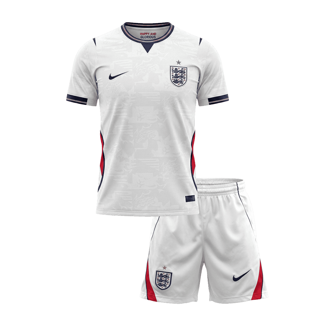 England Home World Cup 2026 Kit White Kids