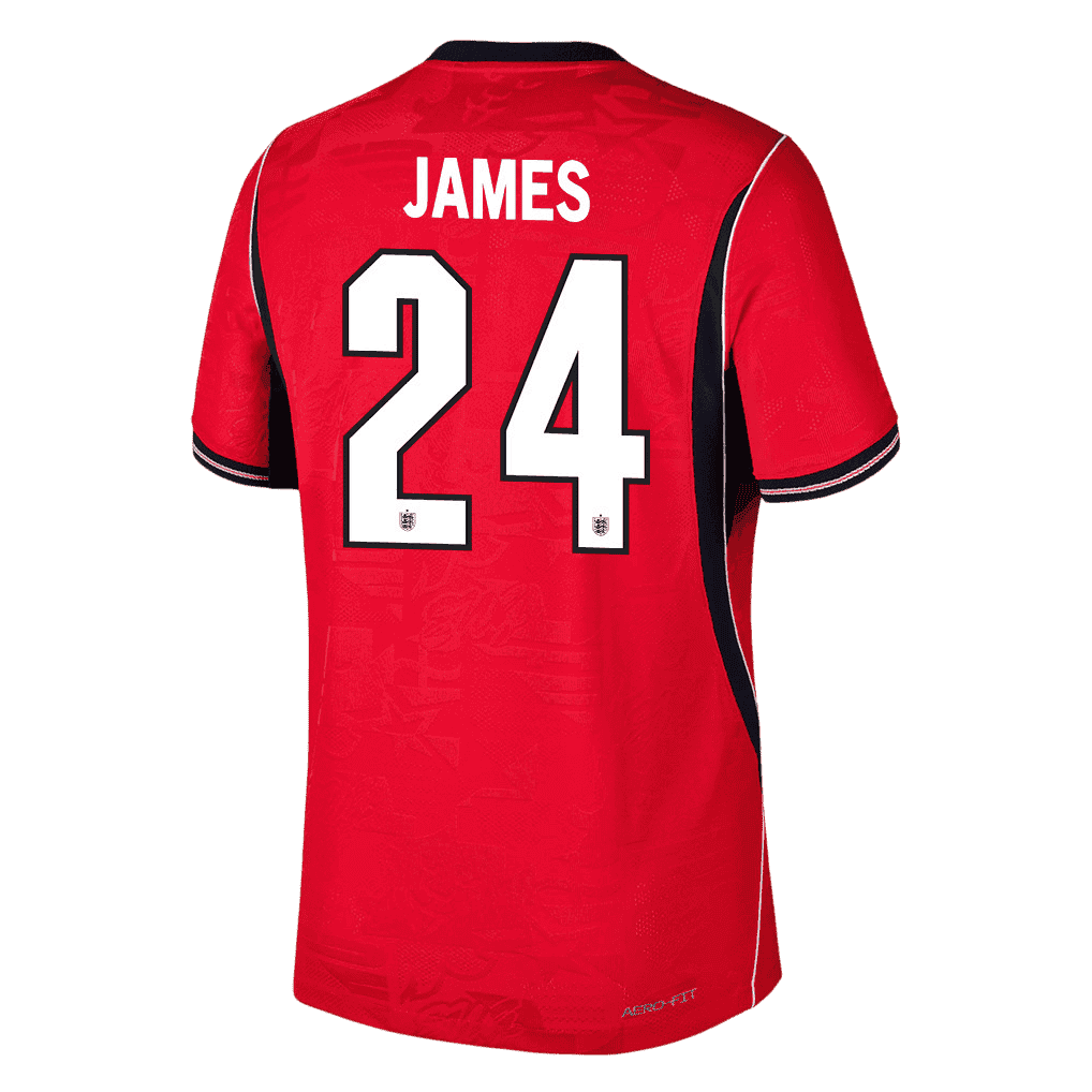 England JAMES #24 Away World Cup 2026 Jersey Red Men's