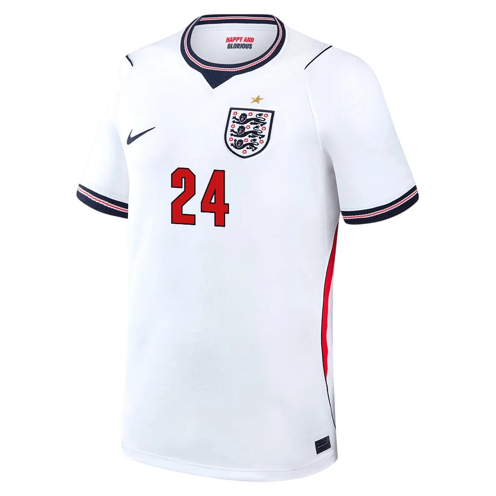 England JAMES #24 Home World Cup 2026 Jersey White Men's