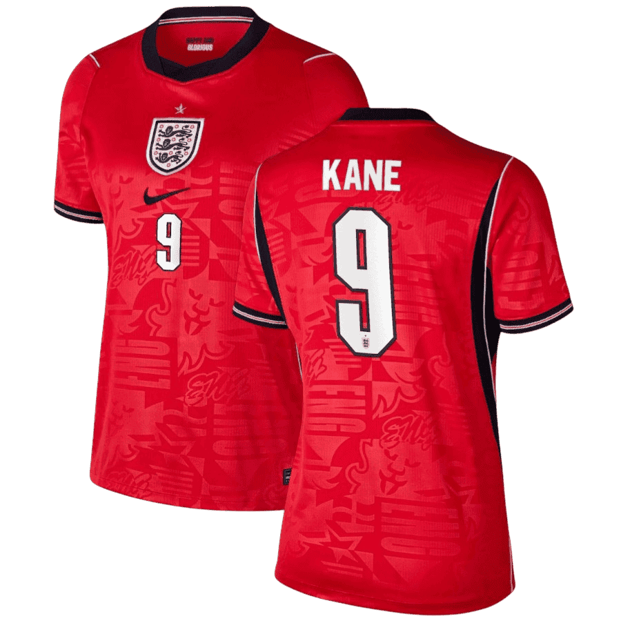 England KANE #9 Away World Cup 2026 Jersey Red Women's