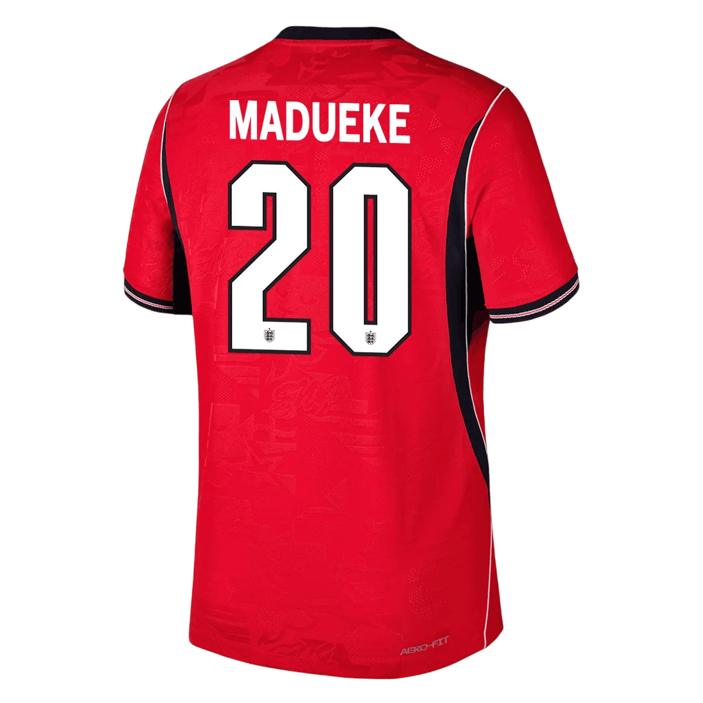 England MADUEKE #20 Away World Cup 2026 Jersey Red Men's