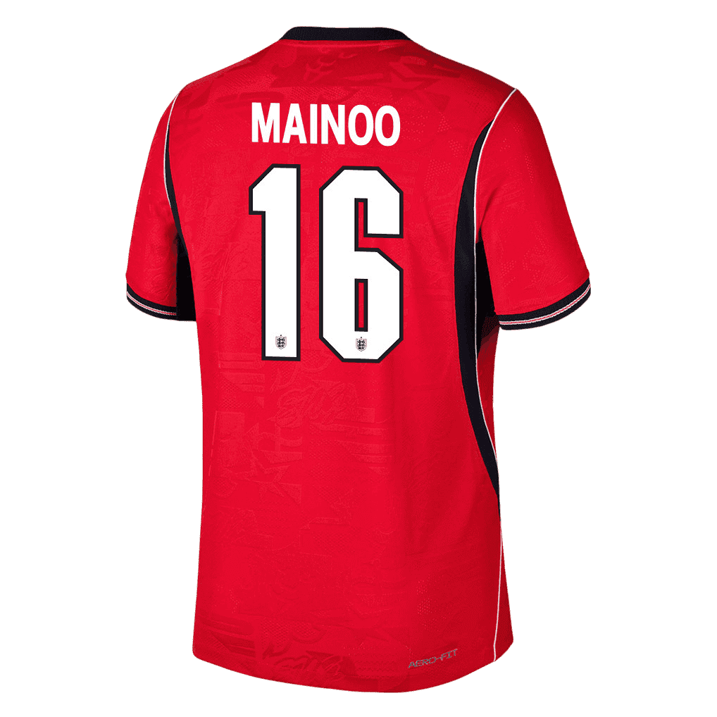 England MAINOO #16 Away World Cup 2026 Jersey Red Men's