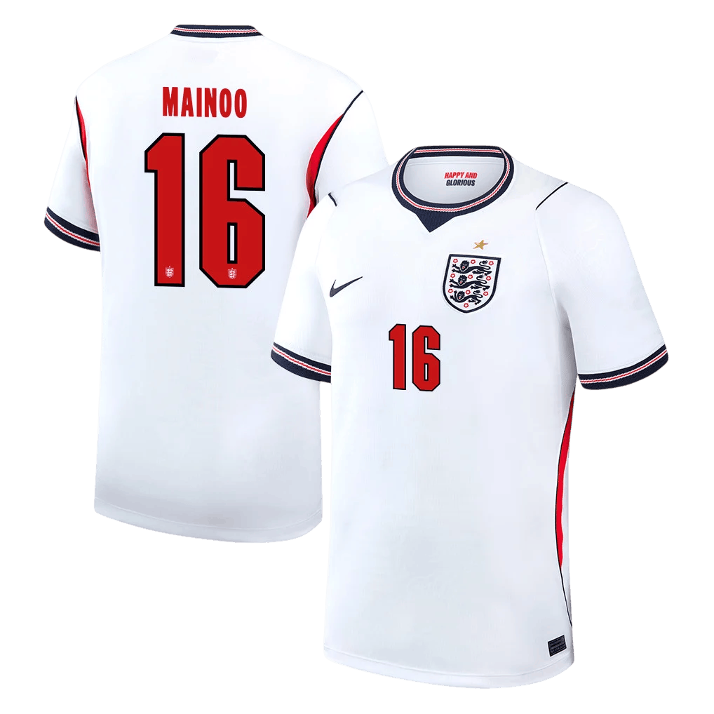 England MAINOO #16 Home World Cup 2026 Jersey White Men's