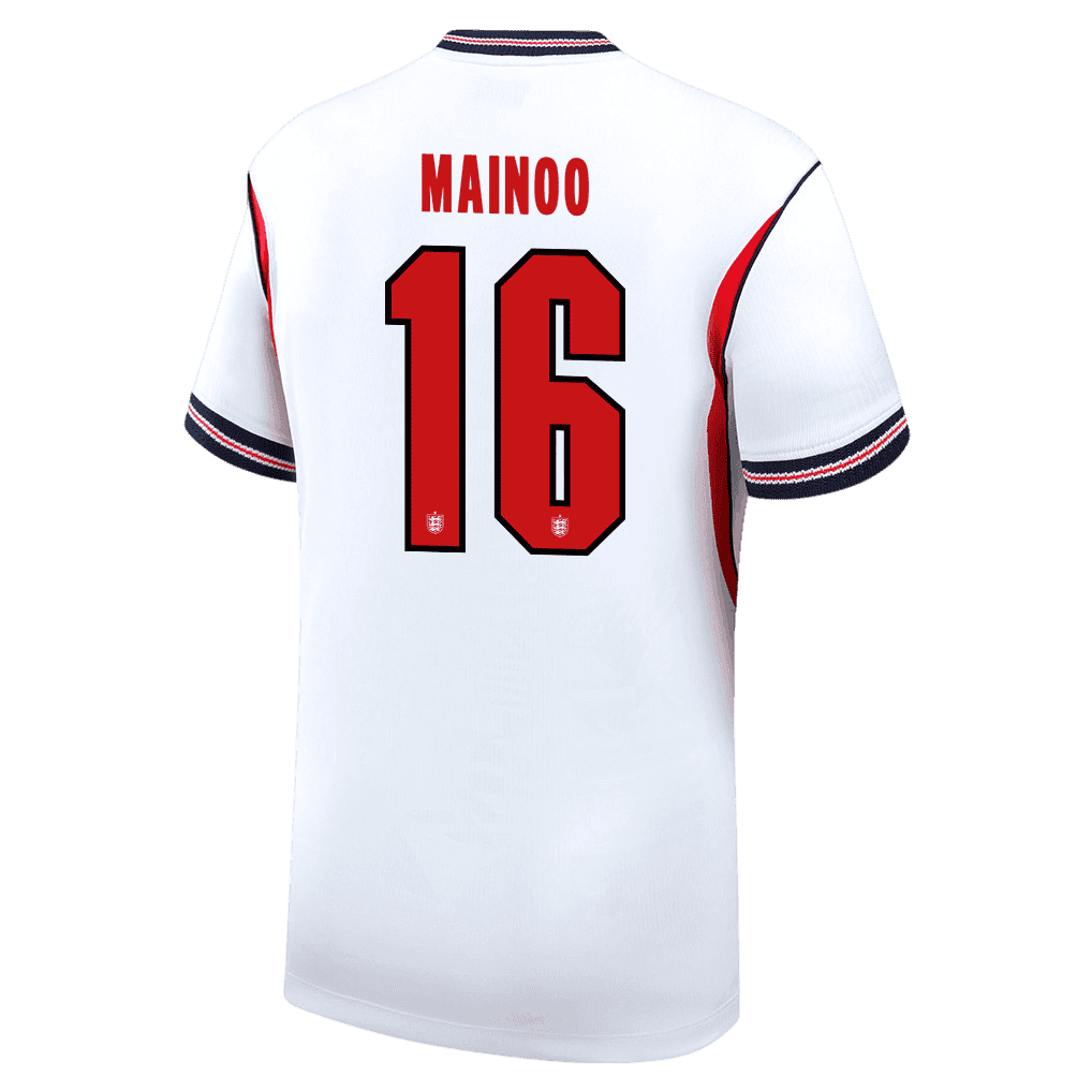 England MAINOO #16 Home World Cup 2026 Jersey White Men's