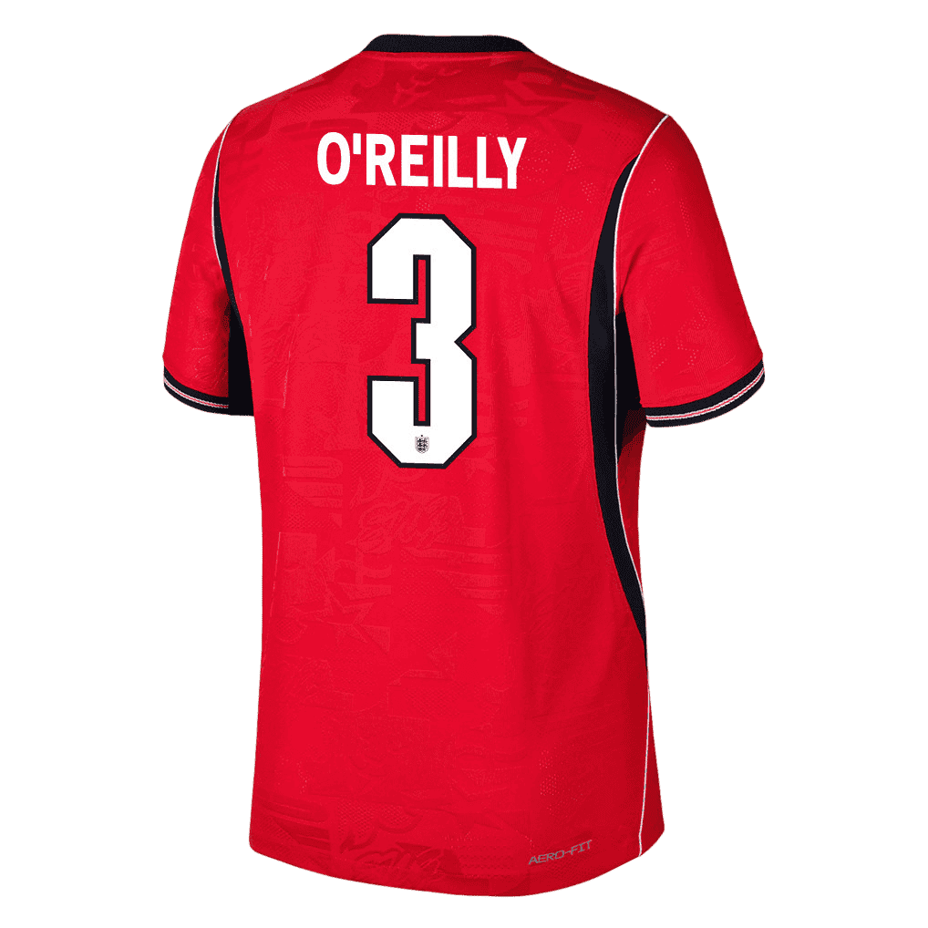 England O'REILLY #3 Away World Cup 2026 Jersey Red Men's