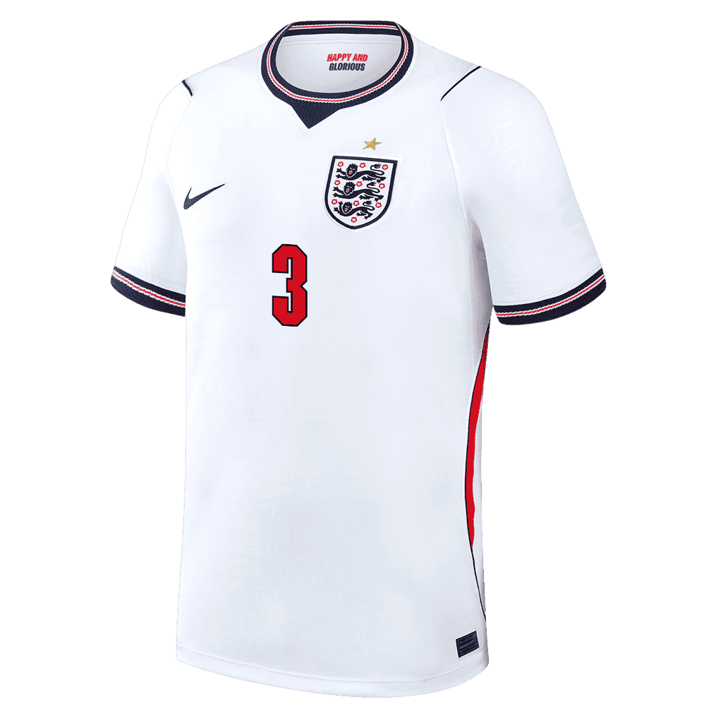 England O'REILLY #3 Home World Cup 2026 Jersey White Men's