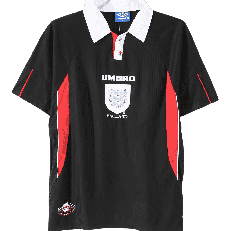 England Retro Away Jersey 1998 Black Men's