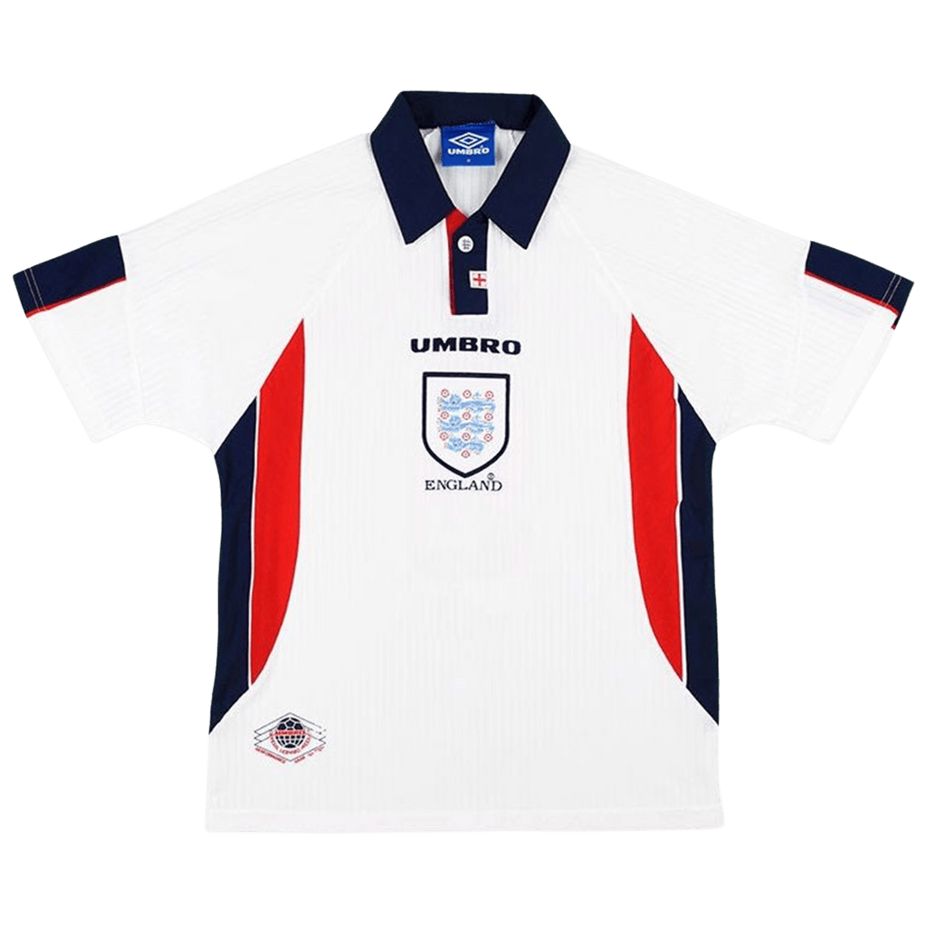 England Retro Home Jersey 1998 White Men's
