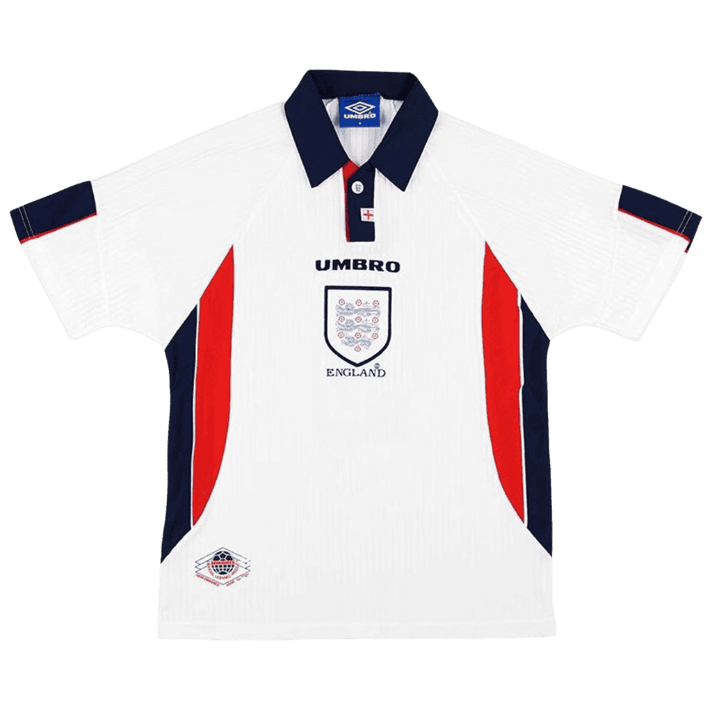 England Retro Home Jersey 1998 White Men's